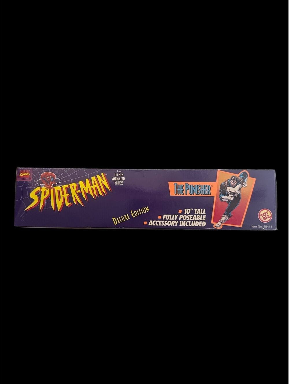 Toy Biz Spider-Man The Punisher Action Figure 10in Deluxe Edition Boxed Animated - Picture 5 of 6